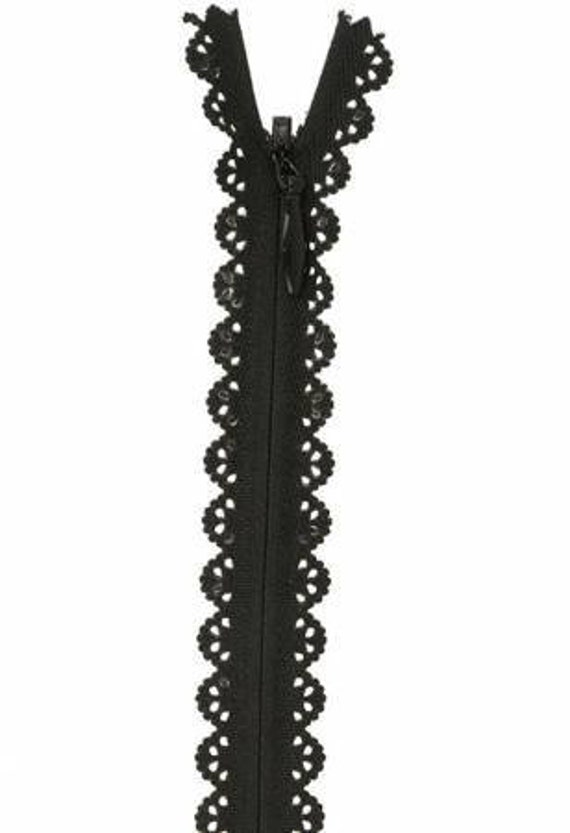 Lace in cheap zipper