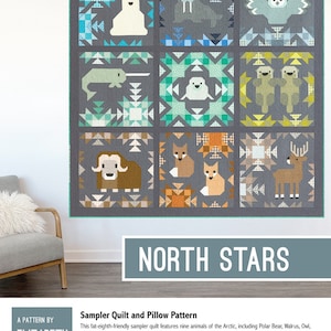 North Stars Quilt Pattern by Elizabeth Hartman EH-043 This is a PAPER pattern.