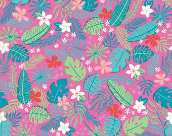 Sunshine Blvd Main Fuchsia by Amber Kemp-Gerstel of Damask Love for Riley Blake Designs C12100-FUCHSIA Sold in HALF YARD increments.