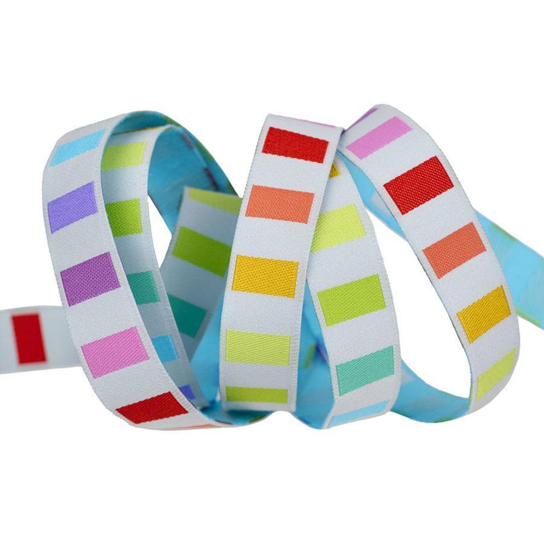 Disco Stripe Fog Ribbon 3yd X 5/8in - Tula Pink for Renaissance Ribbons ...