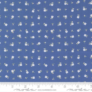 Peachy Keen Pixie Ditsy Cobalt by Corey Yoder for Moda Fabrics 29175 16 This fabric is sold in HALF Yard increments