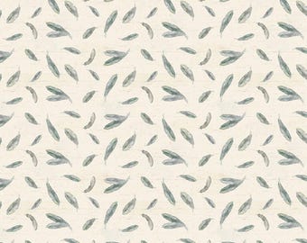 Wildwood Feathers Slate by Beth Grove for Clothworks Y4373-141 Fabric is Sold in HALF yard increments