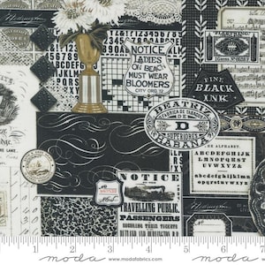 Sable & Swan Black Collage Ebony/Porcelain Sable & Swan Black Collage Ebony/Porcelain