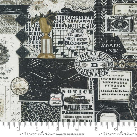 Sable & Swan Black Collage Ebony/Porcelain Sable & Swan Black Collage Ebony/Porcelain