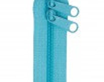 40" Parrot Blue Double Slide Handbag Zipper by ByAnnie ZIP40-214. 40 inch zippers for handbags purses