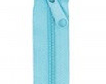 30" Parrot Blue Double Slide Handbag Zipper by ByAnnie ZIP30-214. 30 inch zippers for handbags purses