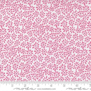 Picnic Pop Doodle Flowers Popping Pink by Me & My Sister Designs for Moda Fabrics 22438 25 Sold in HALF yard increments