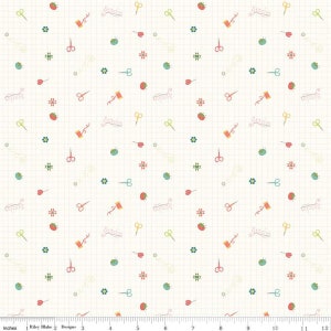 Hush Hush 3 Low Volume Stitch is Life by Heather Peterson for Riley Blake Designs C14079-STITCH Sold in HALF YARD increments.