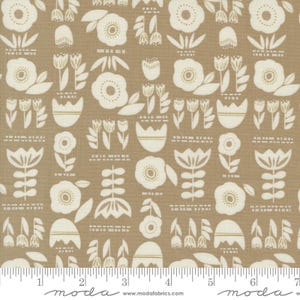Folk & Lore Posy Plot Oatmeal by Fancy That Design House for Moda Fabrics 45601 13 Sold in HALF yard increments