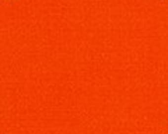 Flame Kona Cotton Solid Robert Kaufman K001-323 Sold in HALF yard increments.
