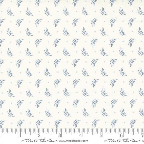 Blueberry Delight Breeze Blenders Cream by Bunny Hill Designs for Moda Fabrics 3036 12 Sold in HALF yard increments