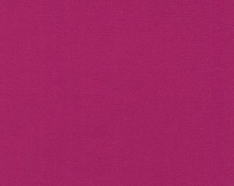 Cerise Kona Cotton Solid Robert Kaufman K001-1066 Sold in HALF yard increments.