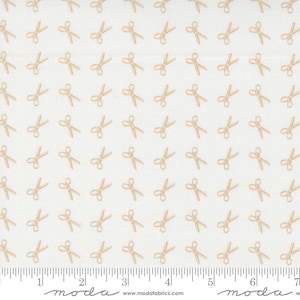 Linen Cupboard Scissors Chantilly Latte Fig Tree and Co by Joanna Figueroa for Moda Fabrics 20483 21 Sold in HALF YARD increments