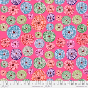 Kaffe Fassett Collective February 2023 Disks Pink Kaffe Fassett Free Spirit PWGP193.PINK Sold in HALF yard increments