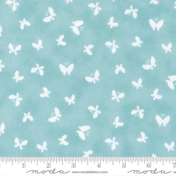 Jolie Butterflies Sky by Chez Moi for Moda Fabrics 33696 19 this fabric is Sold in HALF yard increments