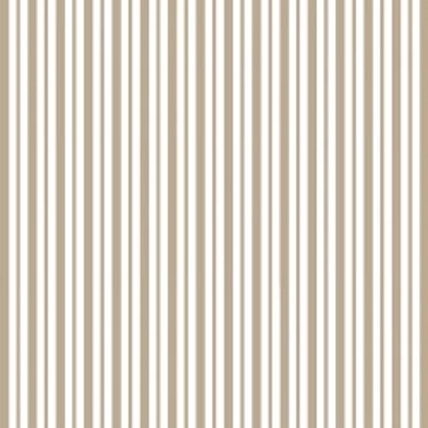 KimberBell Basics Mini Awning Stripe Tan and white by Kim Christopherson,KimberBell For Maywood Studio MAS8249-T.Sold in HALF yard increment