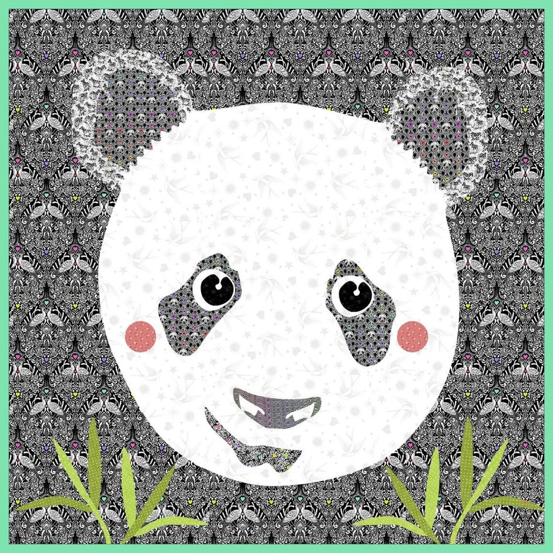 Panda Spot Pattern Spots on Panda Precut and Prefused Applique Laser Cut Pieces. Does NOT ...