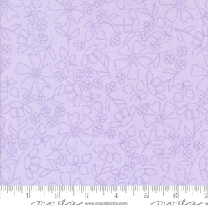 Sherbet Sunshine Flannel Sketch Wisteria by Corey Yoder for Moda Fabrics 29223 23F This fabric is sold in HALF Yard increments