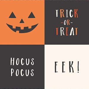 Hey Bootiful Trick-or-Treat 36 Inch Panel Glow in the Dark by My Mind&#39;s Eye for Riley Blake Design GP13137-PANEL