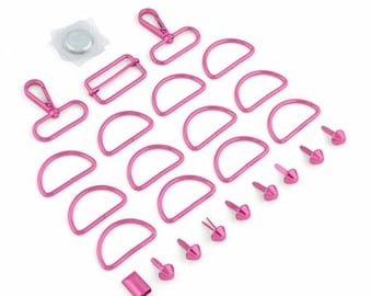 Tula Pink Tula Tote Hardware Kit Pink By Sallie Tomato LST306P