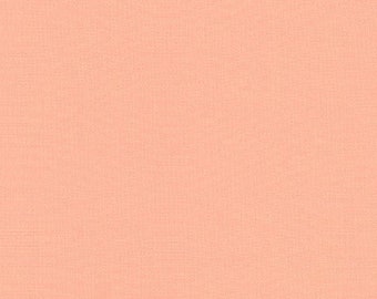 Peach Kona Cotton Solid by Robert Kaufman K001-1281 Fabric is sold in HALF Yard increments