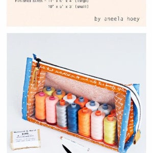 Boxy Clear Pouch pattern AH 103 Aneela Hoey
