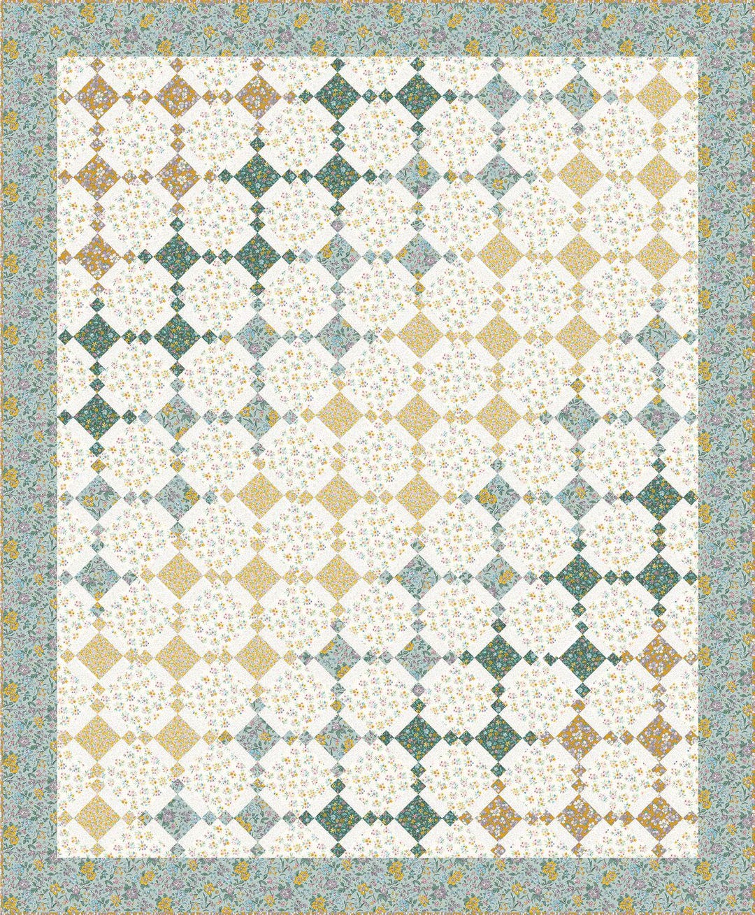 Quilt Spring Time Springtime Quilt Kit Featuring Heirloom Spring by Liberty Fabrics ...