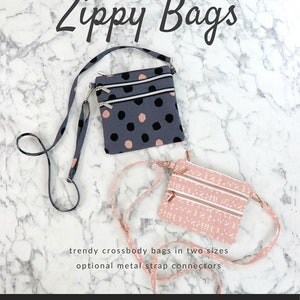Zippy Crossbody Bags Pattern by Kapitanski, Jessica Sallie from Sallie Tomato LST106