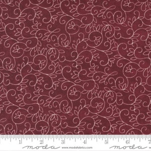 Winter Flurries Wreath Berry by Holly Taylor for Moda Fabrics 6885 14 Sold in HALF yard increments