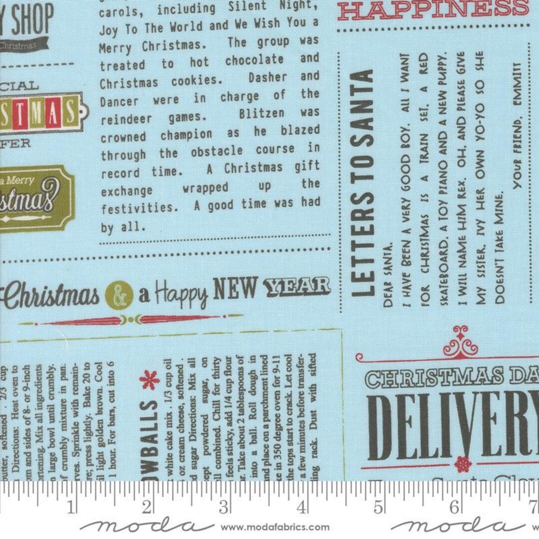 Emmitt and Ivy in the News Sky by Sweetwater for Moda Fabrics 55690 16 ...