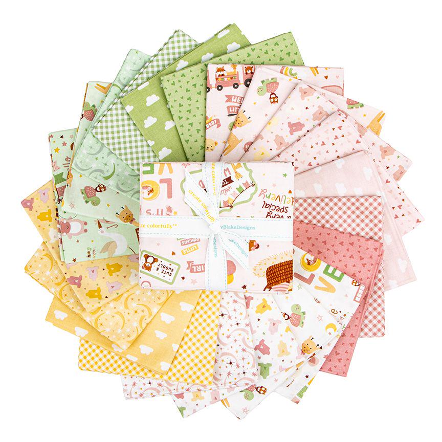 Baby Girl Fat Quarter Bundle 21 Pieces by Lori Whitlock for Riley Blake ...