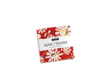 Sweet Melodies Mini Charm Pack 42 Pieces by American Jane for Moda Fabrics 21810MC