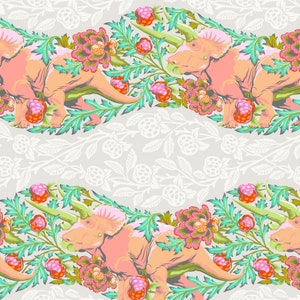 Roar! Trifecta Blush by Tula Pink for FreeSpirit Fabrics PWTP223.BLUSH Sold in HALF yard increments