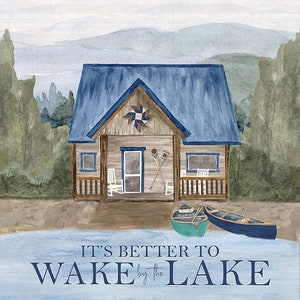 Wake at the Lake 36 Inch Panel by Tara Reed for Riley Blake Designs, PD14895-PANEL