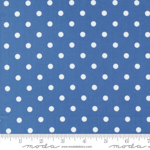 Coriander Colors Dots Blue by Corey Yoder for Moda Fabrics 29204 28 Sold in HALF yard increments
