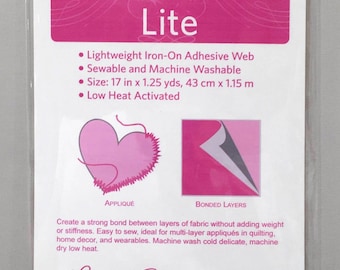 Lazy Girl Fusi-Bond Lite Fusible Adhesive Web Interfacing 17in x 45in Fusible Adhesive Web Interfacing SLG1011