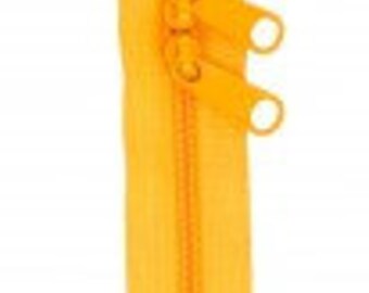 30" Papaya Double Slide Handbag Zipper by ByAnnie ZIP30-290. 30 inch zippers for handbags purses