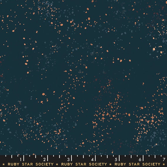 Speckled Metallic Teal Navy - 55M Speckled Metallic Teal Navy - 55M