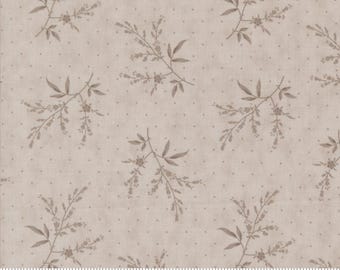 Muse Flower Silhouette Stone by 3 Sisters for Moda Fabrics 44395 15 Fabric is sold in HALF YARD increments