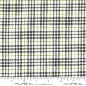 Main Street Picnic Plaid Vanilla Black by Sweetwater for Moda Fabrics 55644 15 Sold in HALF yard increments