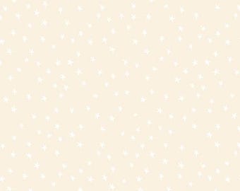 Starry New Mini Starry White On Natural by Alexia Abegg for Ruby Star Society RS4110 65 Sold in HALF Yard increments