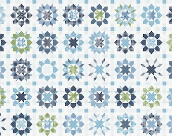 Nantucket Summer Patchwork 35.5" x 60" Swoon Cheater Multi Panel by Camille Roskelley for Moda Fabrics 55268 11