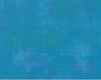 Turquoise Grunge by Basic Grey for Moda 30150 298 Sold in HALF yard increments