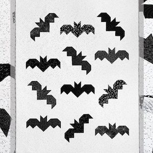 Bats by Cluck Cluck Sew Charm Finished Size: 54&quot; x 69&quot; CCS191 This is a PAPER pattern