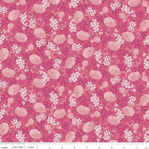 Hope in Bloom Petals of Courage Pink by Katherine Lenius for Riley Blake Designs SC11021 PINK Fabric is sold in HALF YARD increments.