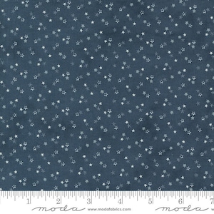 Snowman Gatherings IV Snowy Night Night Sky by Primitive Gatherings for Moda Fabrics 49256 14 Sold in HALF yard increments