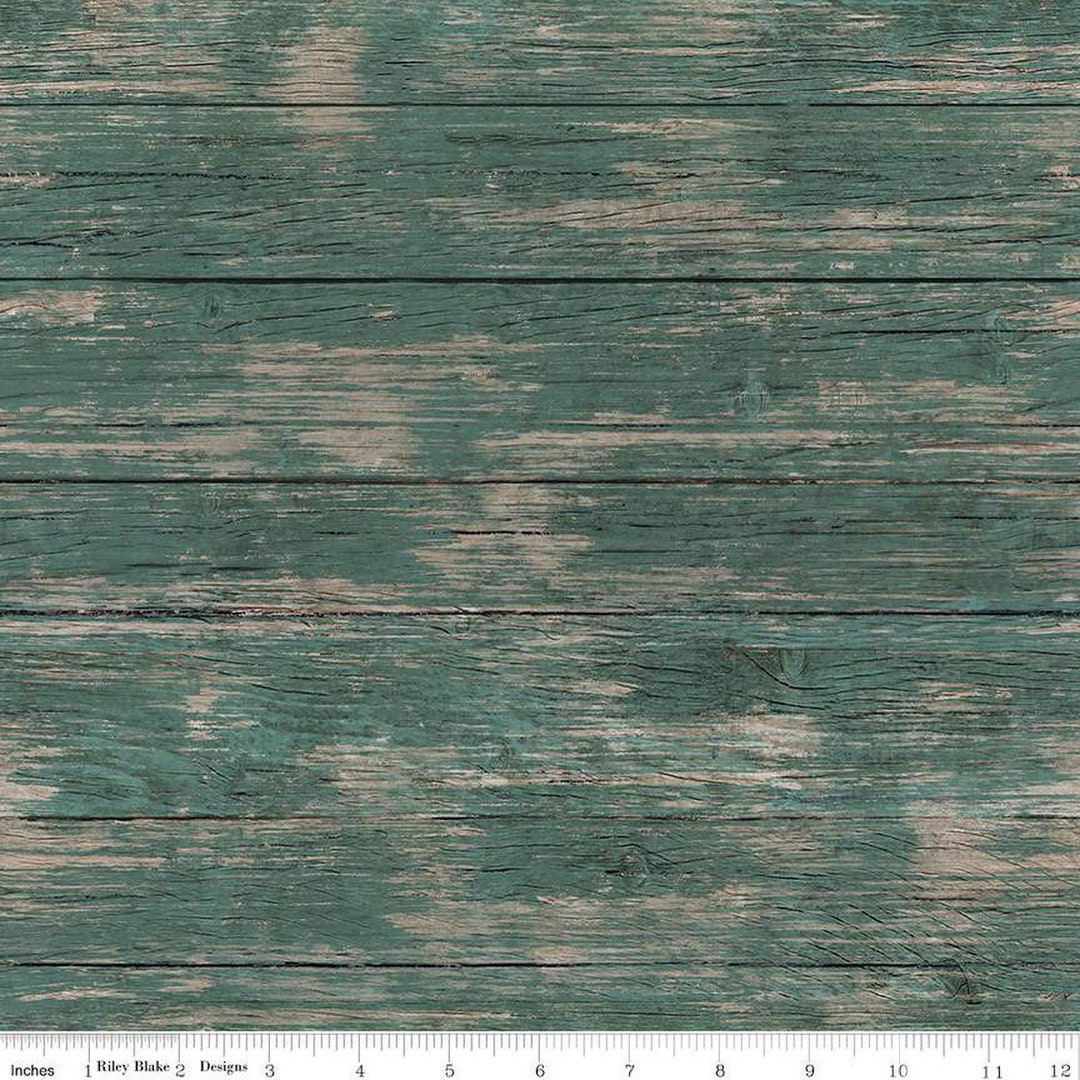 Spring Barn Quilts Quilt Barnwood Teal by Tara Reed for Riley Blake ...