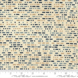 To The Sea Morse Code Pearl by Janet Clare for Moda Fabrics 16935 18 Sold in HALF yard increments