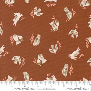 Folk & Lore Fable Friends Rust by Fancy That Design House for Moda Fabrics 45603 15 Sold in HALF yard increments