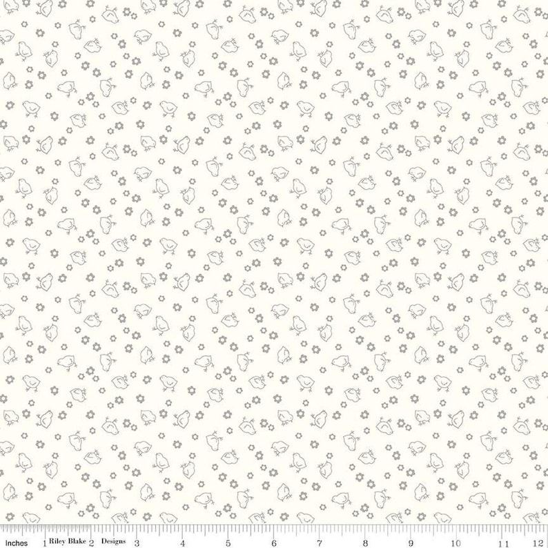 Hush Hush 2 Low Volume Chicks by Lori Holt for Riley Blake Designs ...